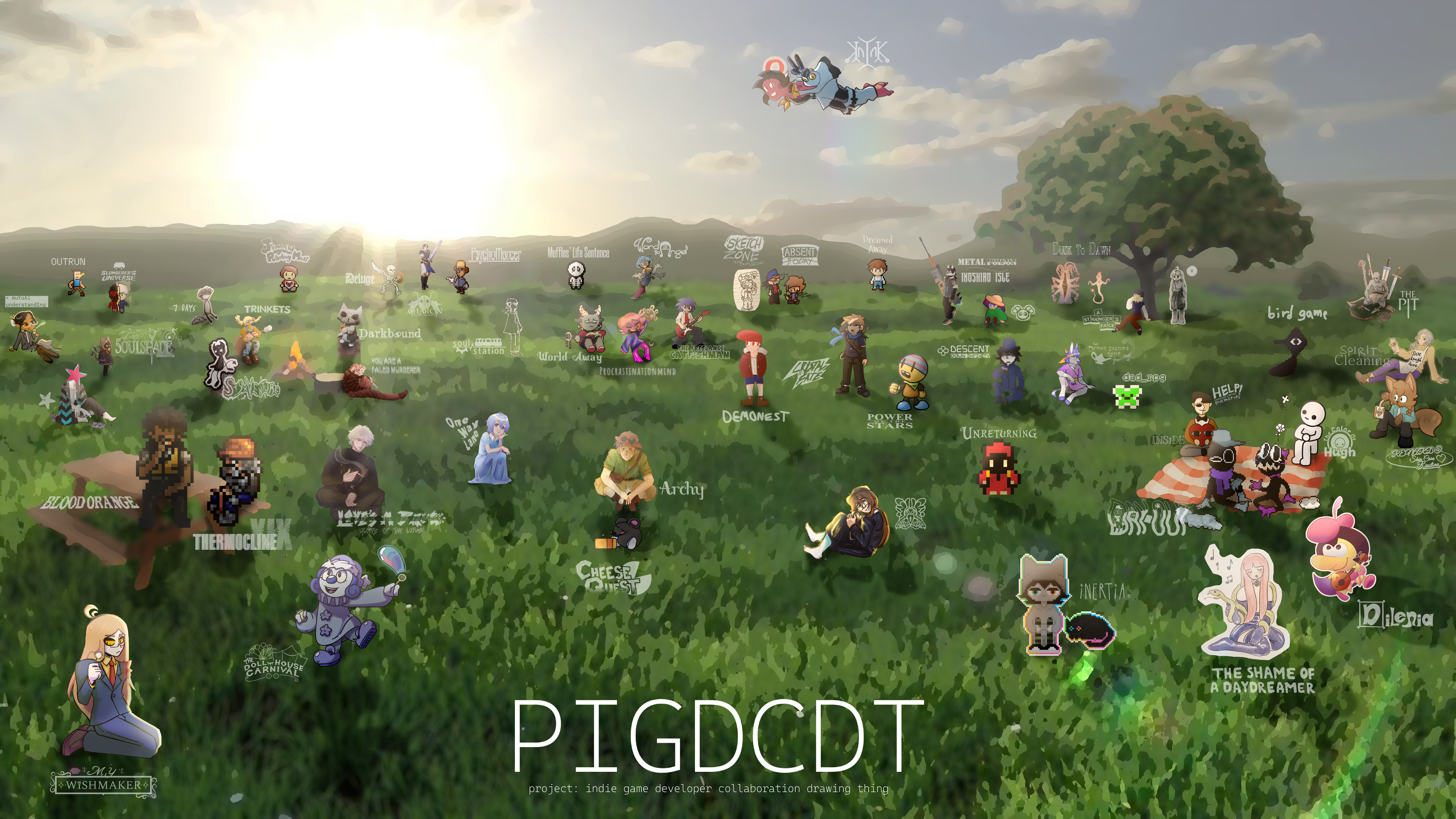 Indie game collaboration poster